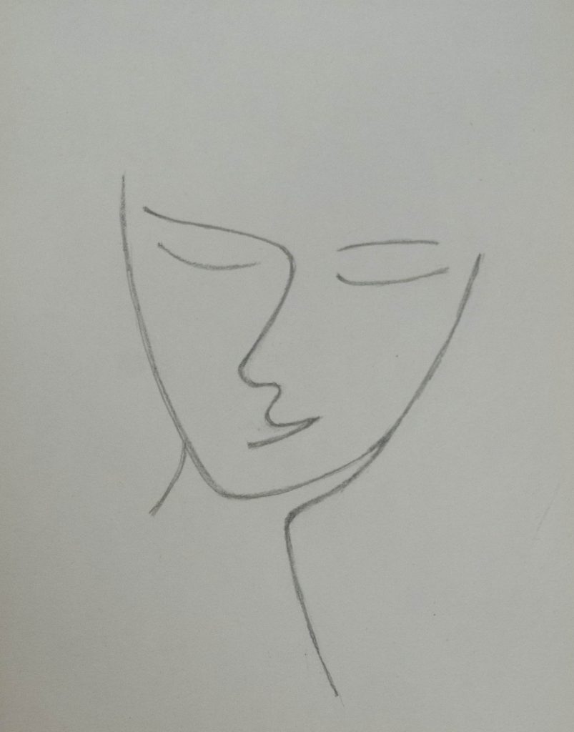 Carmen, a drawing inspired by Picasso