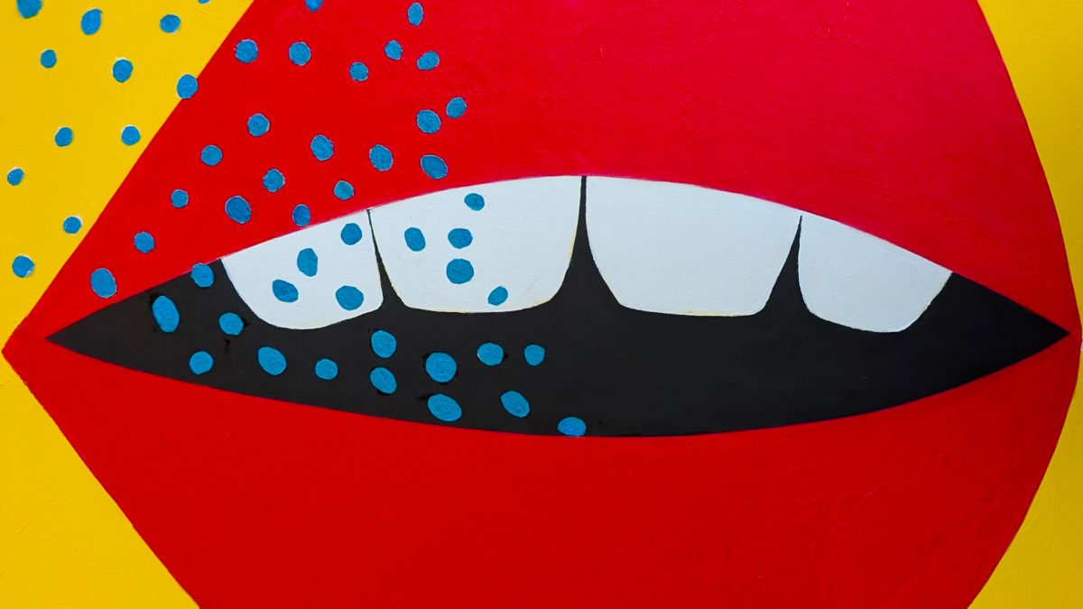 Io and Jupiter as a cloud, mixed media painting