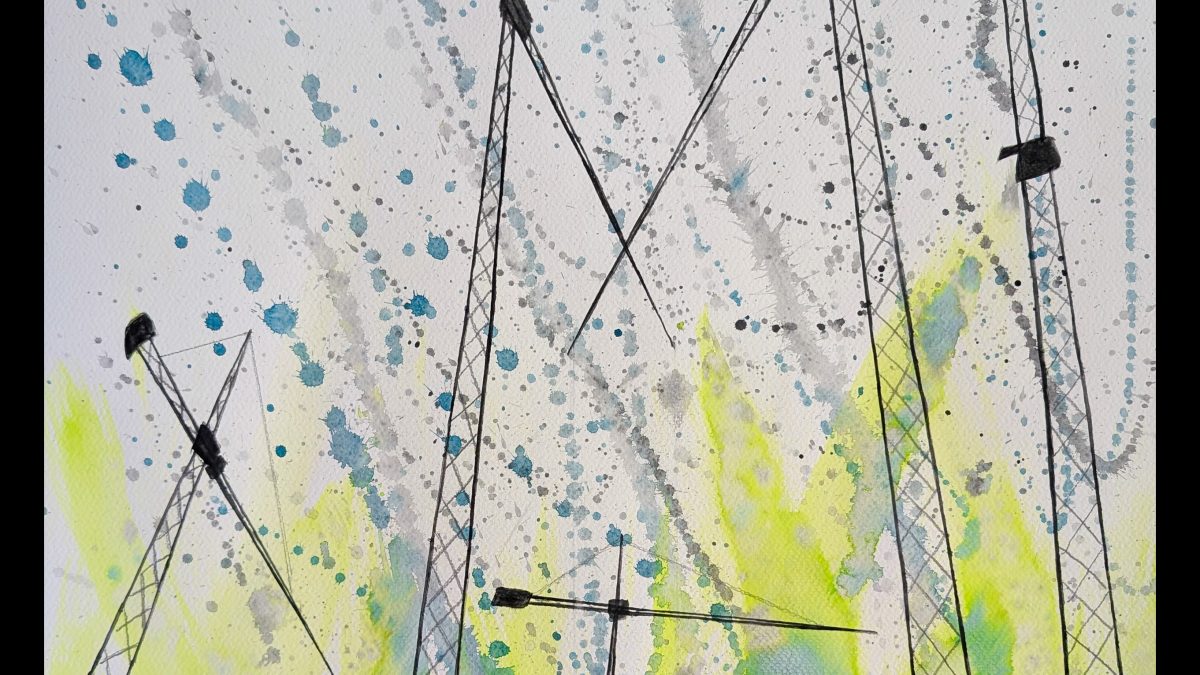 Stuttgart, sky and ground, Himmel und Erde, crane vertigo